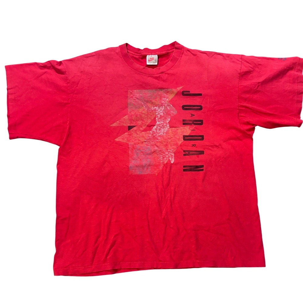 Vintage 90s Nike Air Jordan T Shirt XL Made USA Faded Graphic Single Stitch